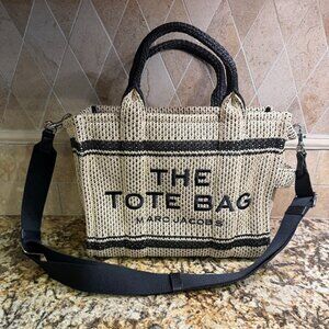 Marc Jacobs "The Straw Jacquard Medium Tote